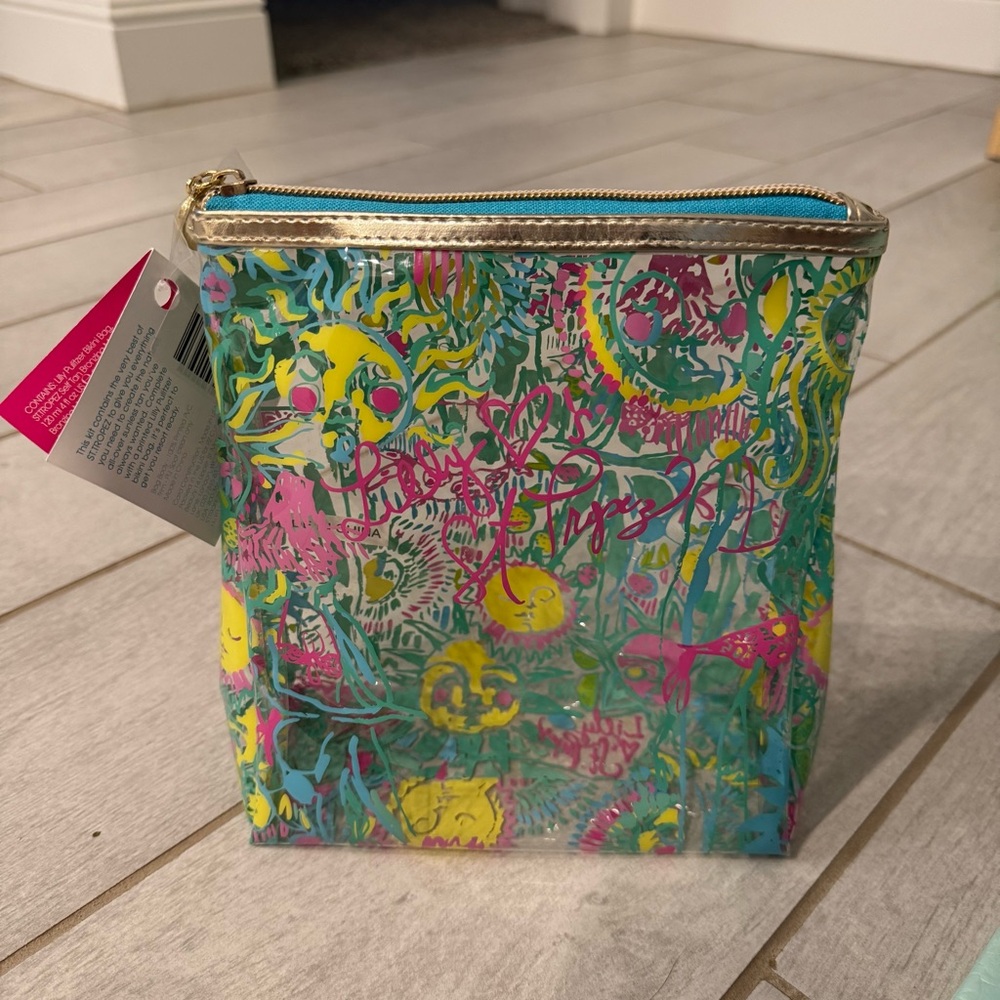 Lilly Pulitzer St Tropez clear pouch